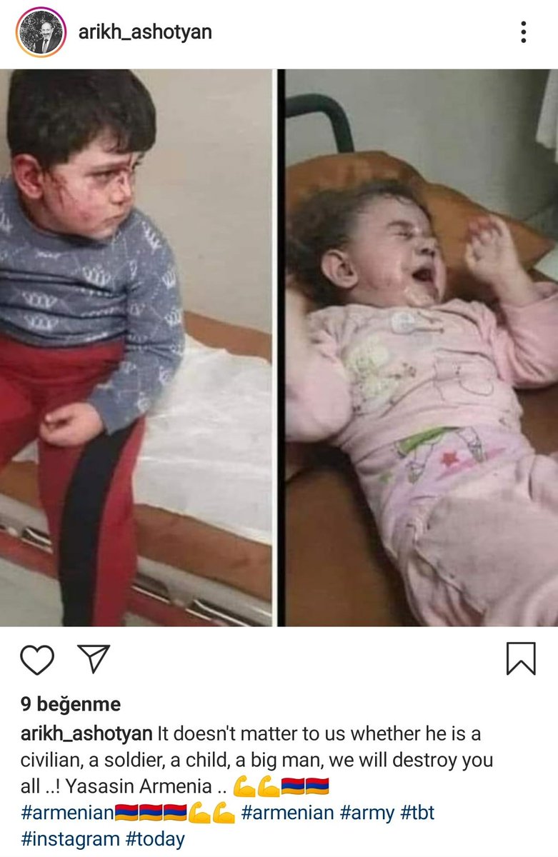Sitara_star1's tweet photo. The Armenians say they did terror.  They accept this.  They are so happy they killed people! Will the world be silent about it?? Do you think this is fair ?!! #PrayForGanja #KardashiansSupportTerrorism #StopArmenianTerrorisim https://t.co/YABMWlGLW9