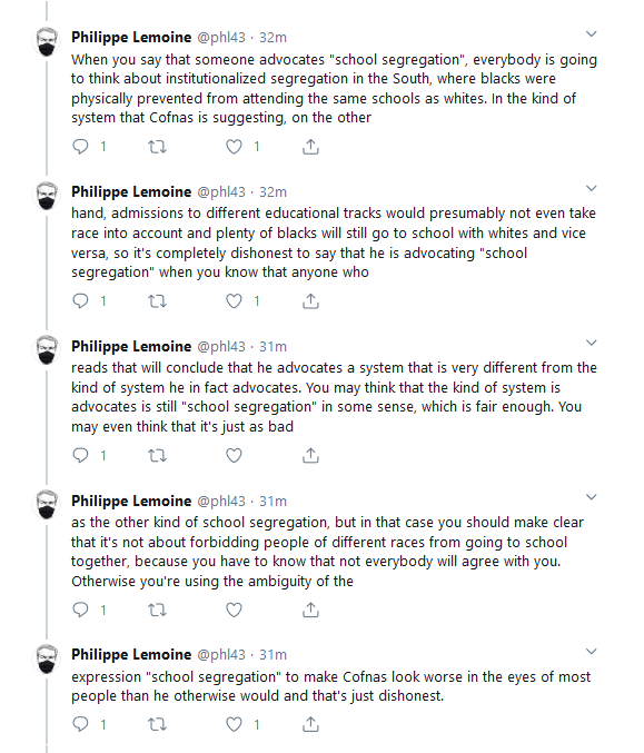 I can't always seem to find the patience that others have. I'm often sorry about that. I edited my response to this thread in an effort to be a little nicer. You can still see how shaky the defence is of what emerge as noticeable implications from  #NathanCofnas' published work.