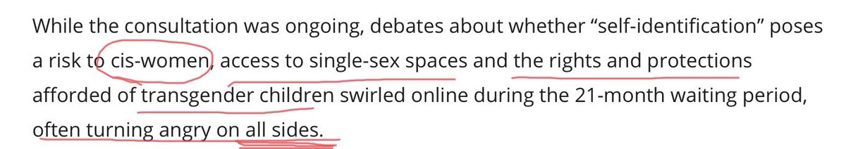 We are not “Cis-women”. We don’t need a prefix to claim membership of our own sex class. The arrogance! Also the disingenuously anger on both sides” It’s not women sending bomb threats, picketing tran’s meetings, se don’t rape threats, committing assaults. It’s Trans Activists.