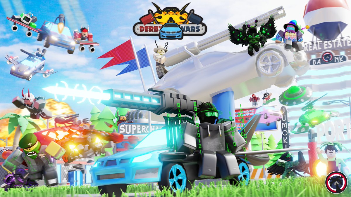 Just designed my first ever thumbnail! 

Derby Wars will have its full release soon🥰

#Roblox #RobloxDev #DerbyWars