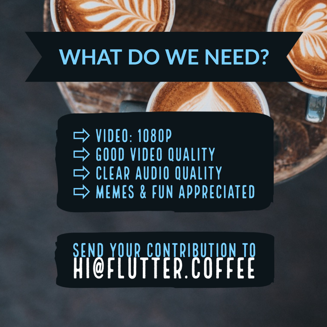 Flutter Coffee Show ☕💙 tweet media