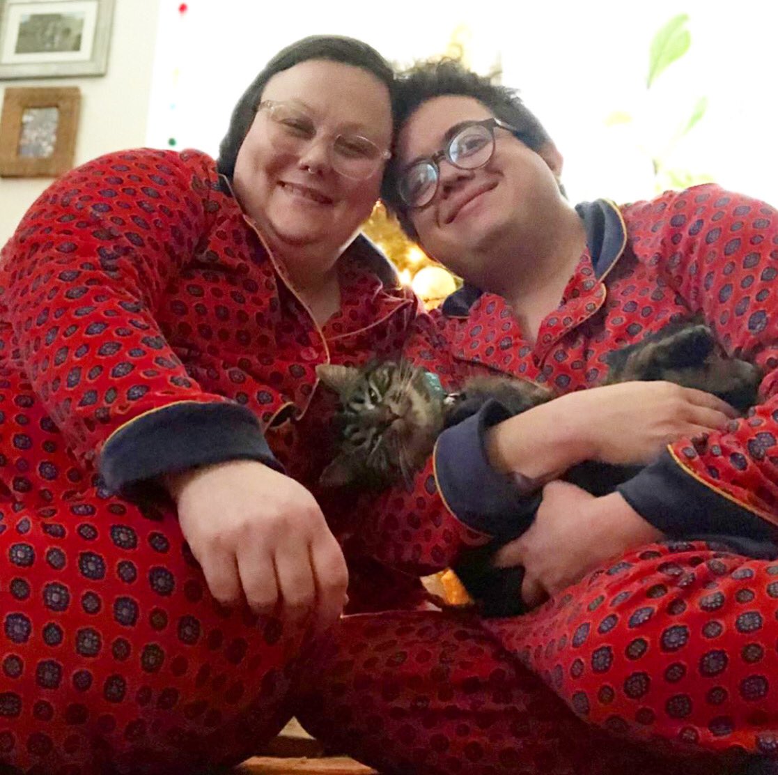 fatfancy's tweet image. Join us on Facebook in donating to @RainbowRailroad &amp;amp; help queer folks escape death #NationalComingOutDay P.S. here is a cute pick of me &amp;amp; my partner!