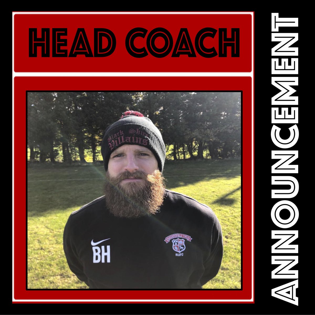 🔴MAJOR ANNOUNCEMENT⚫️

It is with great pleasure we announce Ben Hill as our Head Coach for the 20/21 season.

He has vast experience both playing and coaching he can bring to the team! 

We can’t wait to get training!🏉