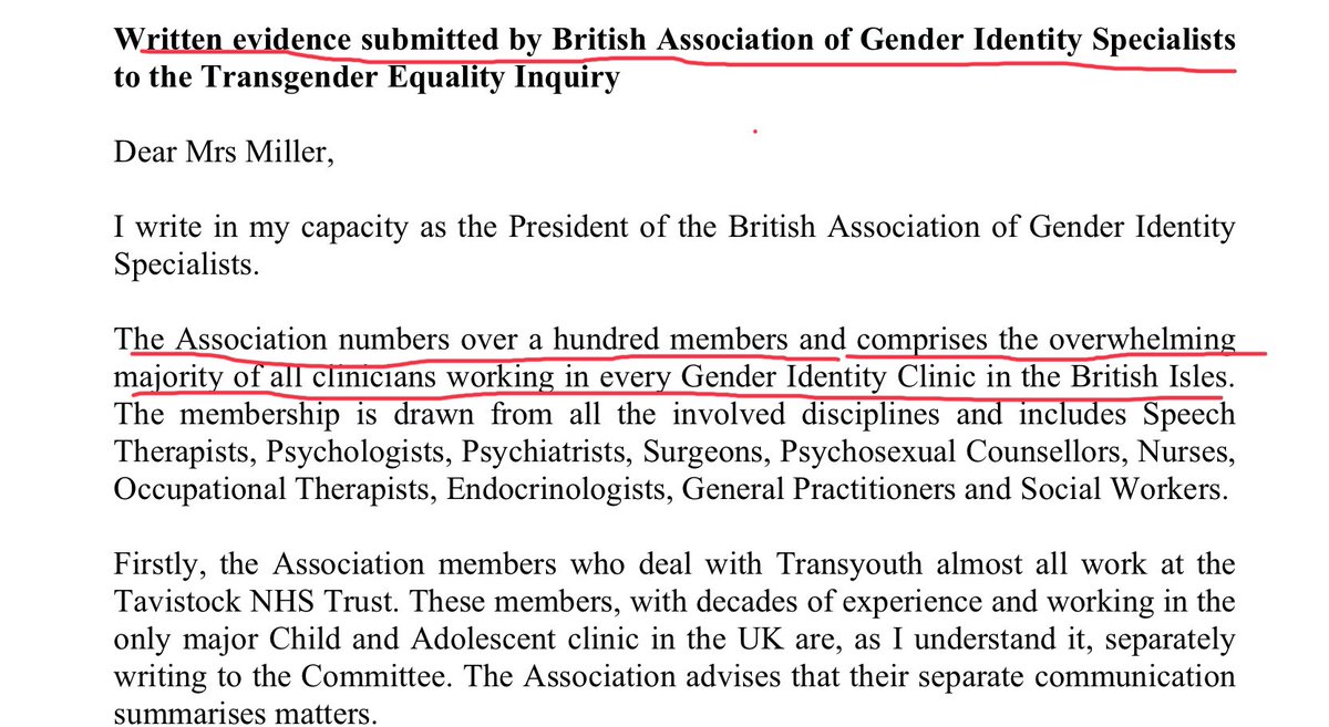 Here’s what the British Association of Gender Identity Professionals said. They would seem to have looked into the matter a bit longer than one summer. . They call Crispin’s stance “naive”.