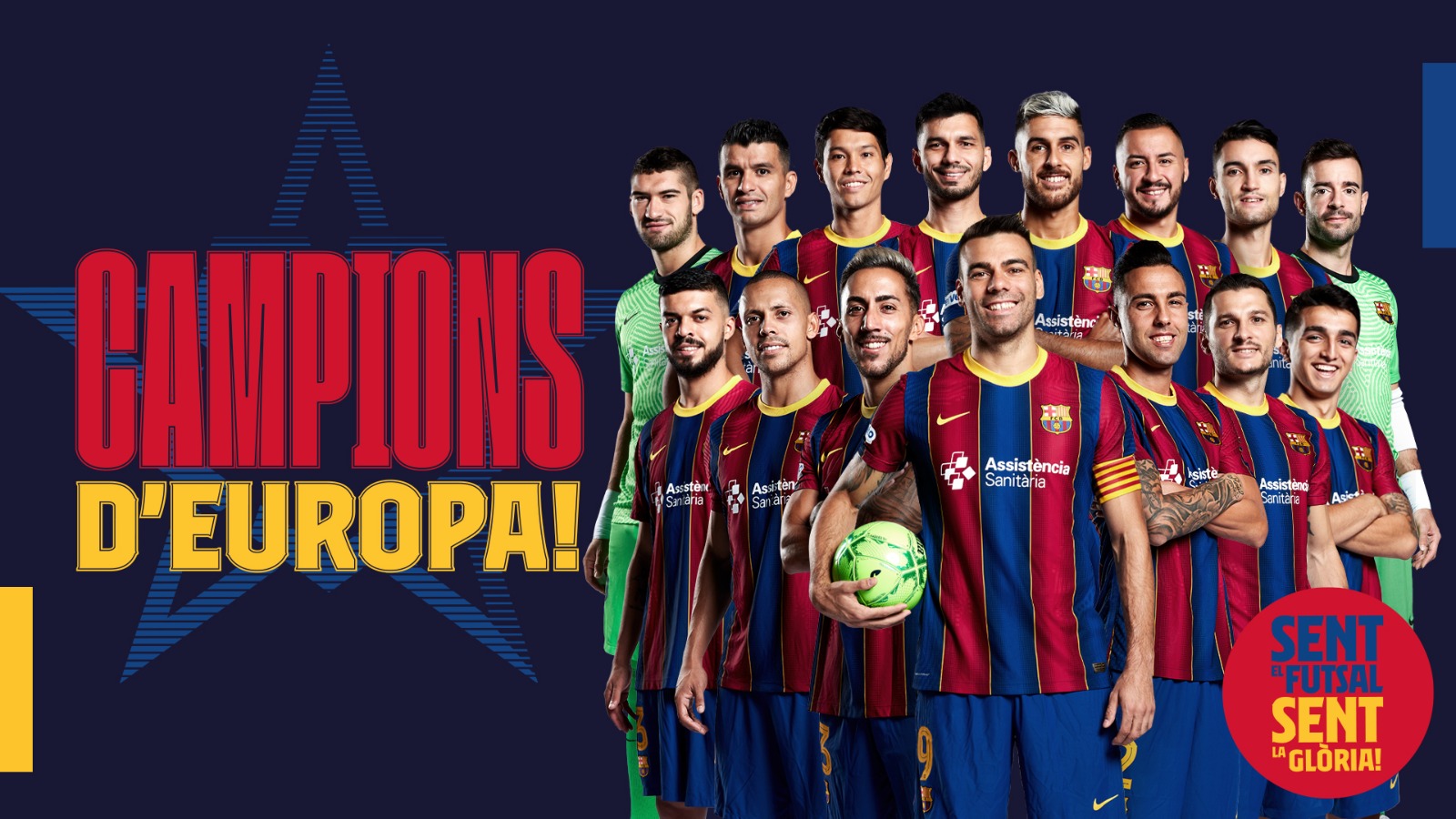 El Barça, campeón de la Champions.