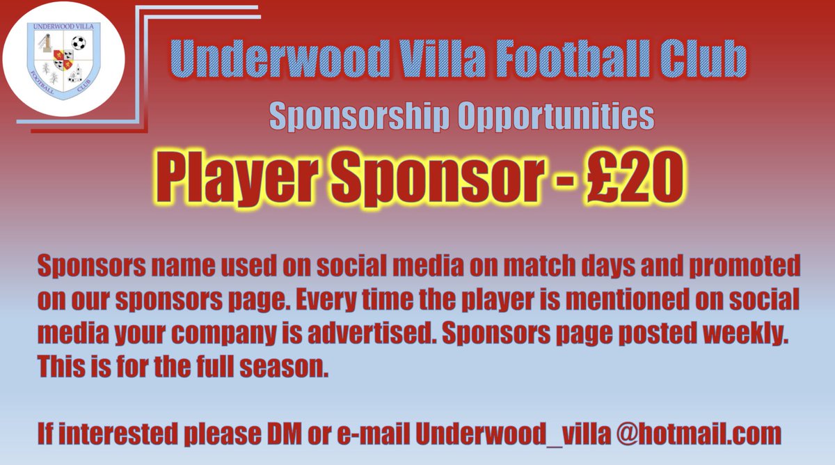 Support a local community club, we have started so well in the league #UTV