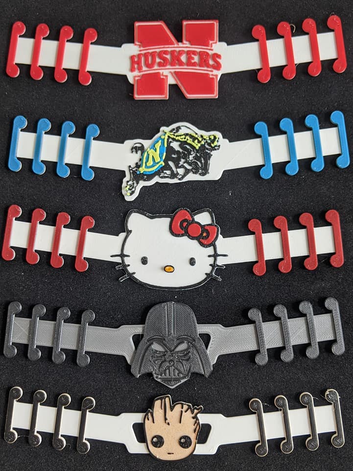 FabberForge's tweet image. My daughter gave me the biggest eyes and smile when she saw the Hello Kitty.  I drew the top 3 myself 🙂  #earprotector #earsaver #USNA #MaskEarProtector #hellokitty #Huskers