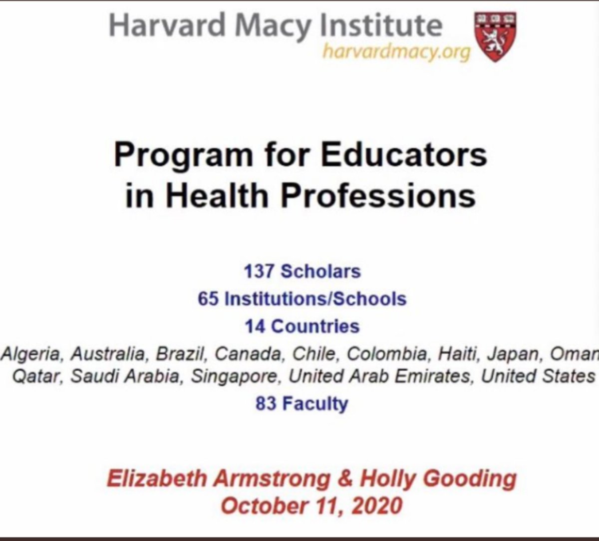 Rebecca Sternschein, MD (@rebeccasmd) on Twitter photo Excited for a week of learning from an group of amazing educators and innovators from across the globe! So lucky for the opportunity to become a part of the #HMIEducators #meded community! <a href="/HarvardMacy/">Harvard Macy</a> @SubhaRamani <a href="/KristinaDzara/">Kristina Dzara, PhD, MMSc</a> Excited for a week of learning from an group of amazing educators and innovators from across the globe! So lucky for the opportunity to become a part of the #HMIEducators #meded community! <a href="/HarvardMacy/">Harvard Macy</a> @SubhaRamani <a href="/KristinaDzara/">Kristina Dzara, PhD, MMSc</a>