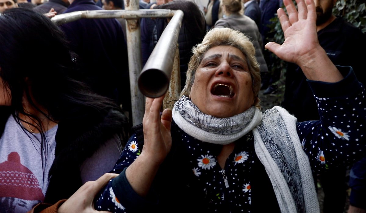 goktay's tweet photo. #Ganja #Azerbaijan - on the first full day of the ceasefire. Anguish, shock and devastation after 9 civilians killed in their apartments. Baku accuses #Armenia of a war crime. But Azerbaijan too accused of breaching truce by shelling #NagornoKarabakh. Our report is on #BBCNews. https://t.co/FJ3miD6yWG