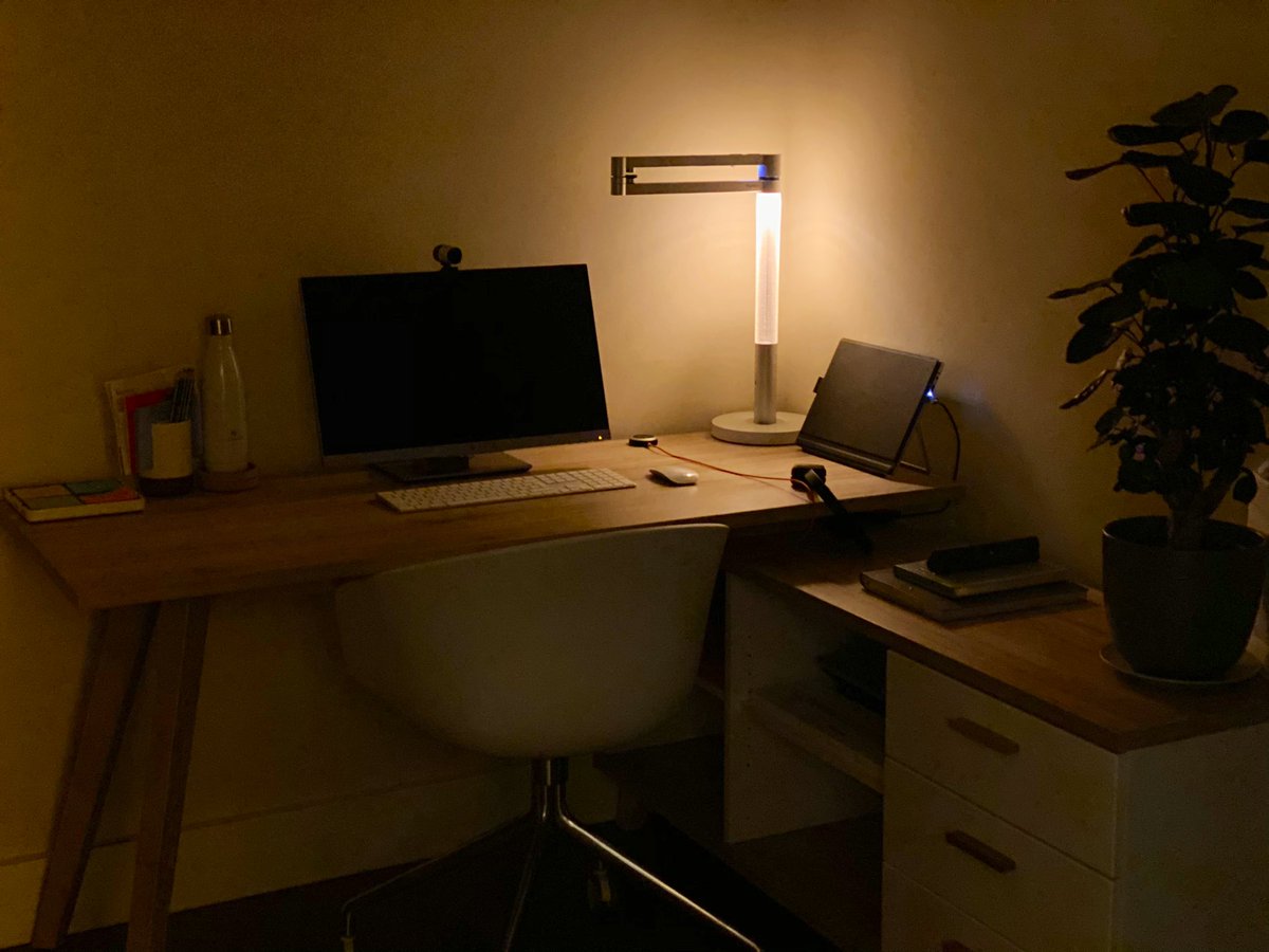 Welsh_PA's tweet photo. Loving the atmospheric lighting from our new @Dyson #LightCycleMorph the finishing touch to our hallway #homeoffice 👨🏻💻💡 https://t.co/LEkTtLXBGJ