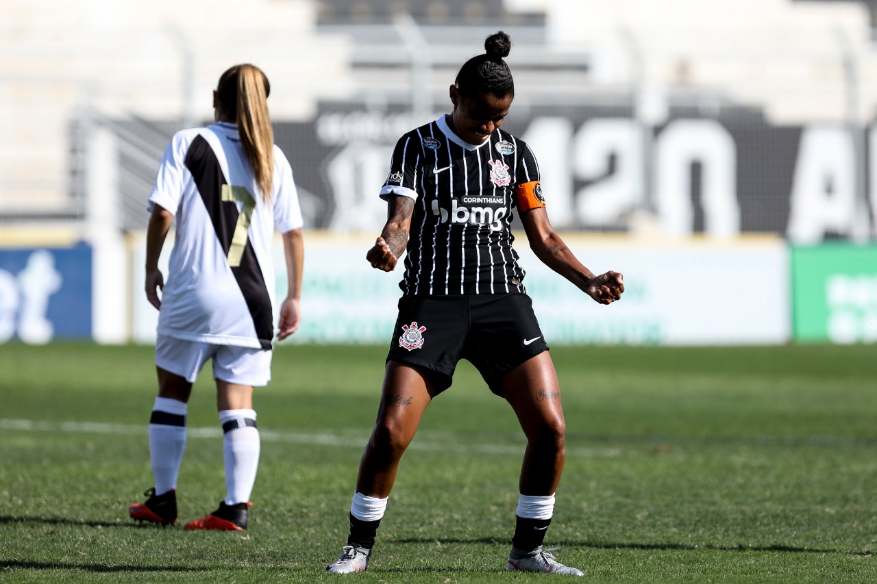 Cacau of Corinthians during the campeonato Brasileiro Feminino