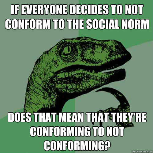 MooreMelissaM's tweet photo. Tried to use the "submit a meme for extra credit" bit I've seen on #AcademicTwitter with my #OrgCom class. EVERY ONE OF THEM submitted this same meme 😂

Collaboration or high level irony? I may never know! https://t.co/FsGbIkC0wh