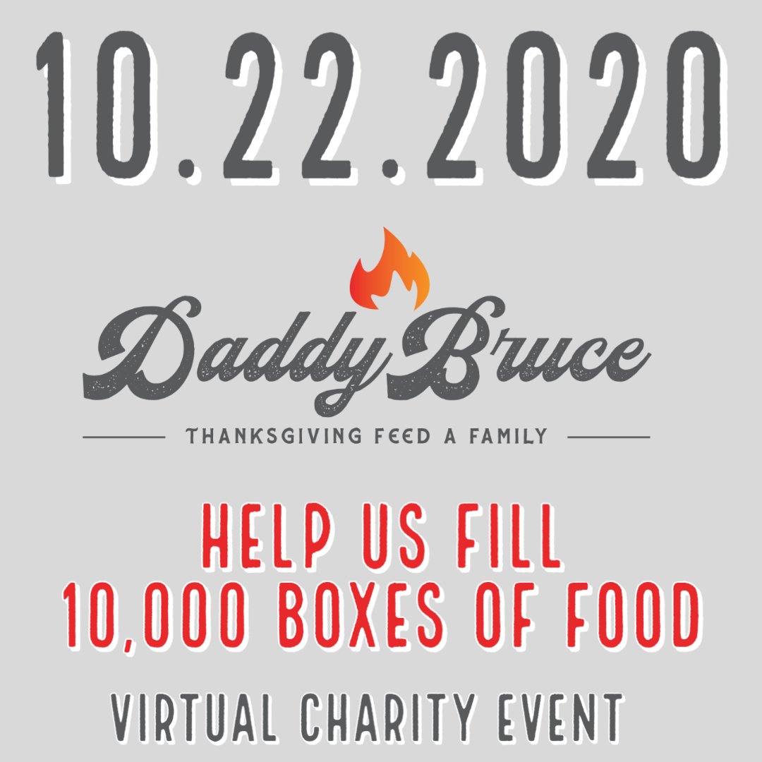 Text DADDYBRUCE to 243725 or go to: hubs.ly/H0xLSg80 . #DaddyBruce #Thanksgiving #HelpingOthers #GiveBack #FeedFamilies #KodiakStrong