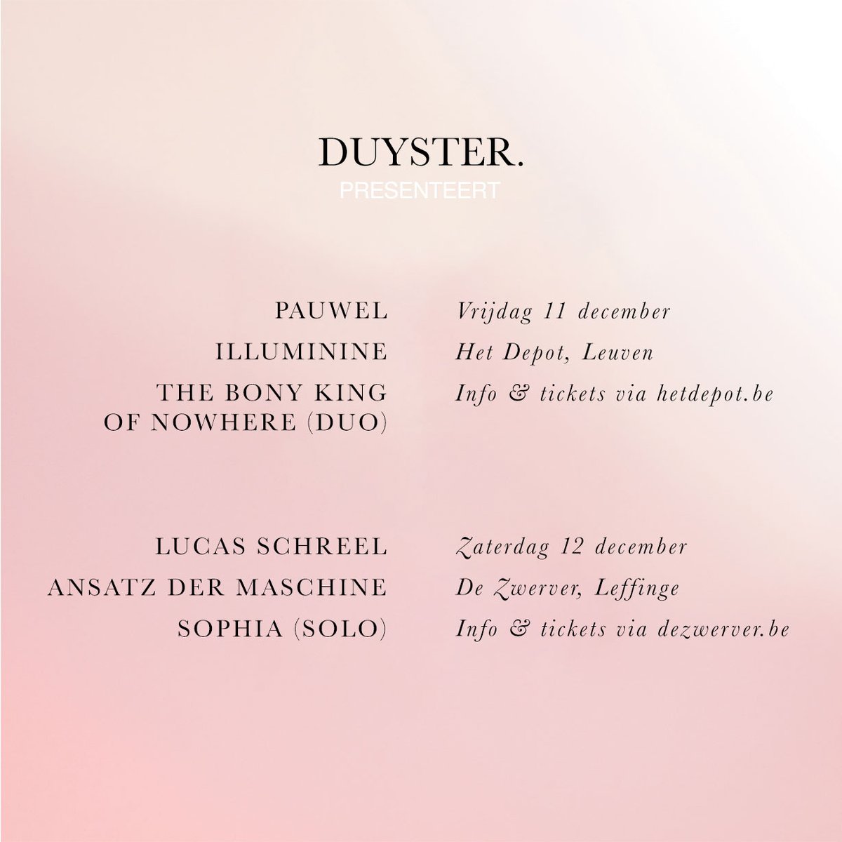duysterradio's tweet photo. duyster presenteert

@HetDepot 
@vzwdezwerver
@stubru https://t.co/OmNR34SAwR