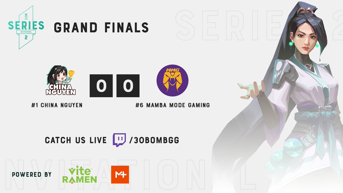 It all comes down to this. 

Grand Finals: <a href="/MambaModeGaming/">Mamba Mode Gaming</a> vs @ChinaNguyenVAL 

Tune in: twitch.tv/30bombgg to find out which team takes it all.