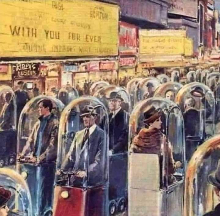 ExOTARlA's tweet photo. Esta pintura foi feita em 1962 pelo pintor italiano Walter Molino... e o título da pintura é:
′′ A vida em 2022 ′′ https://t.co/JBToUnH8Yg