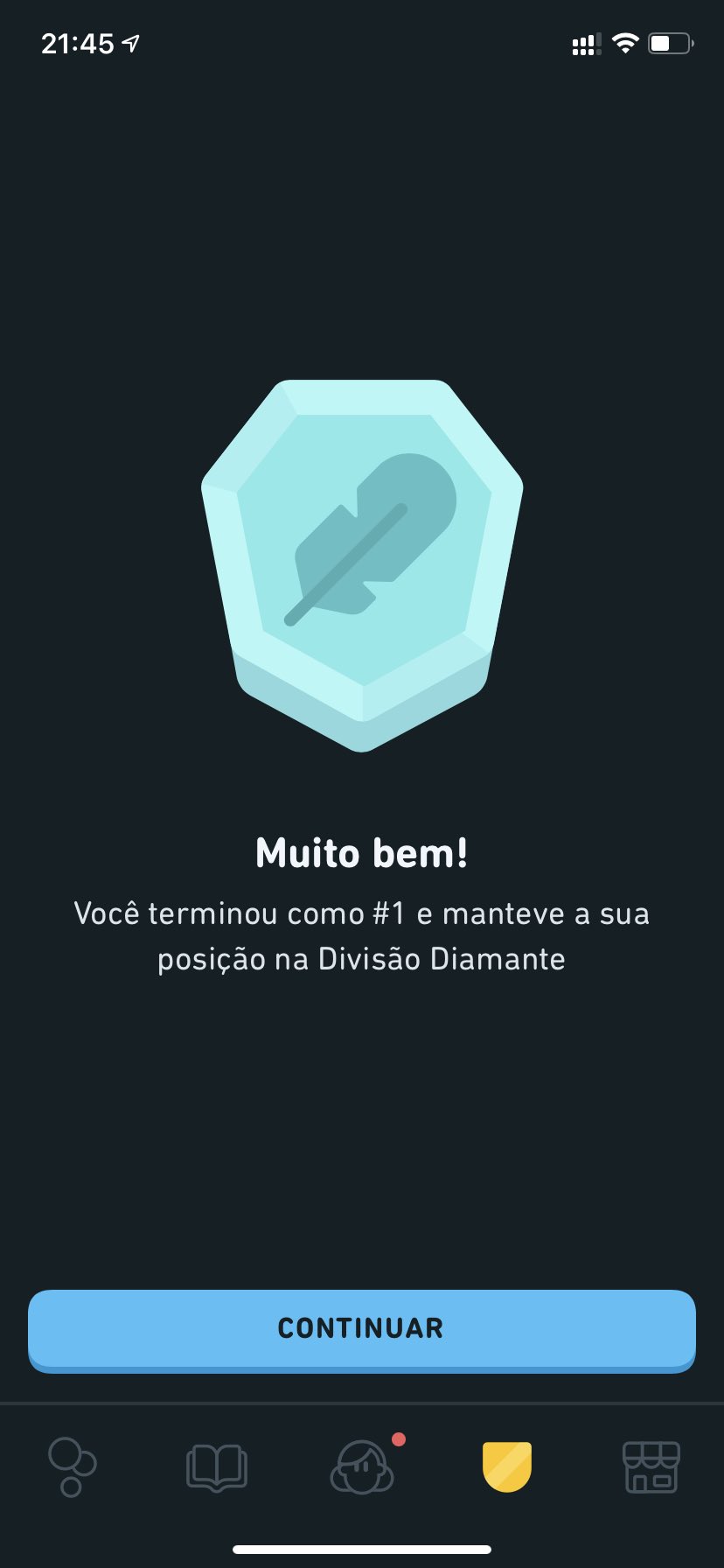 Divisão diamante Duolingo mais fácil de todas 