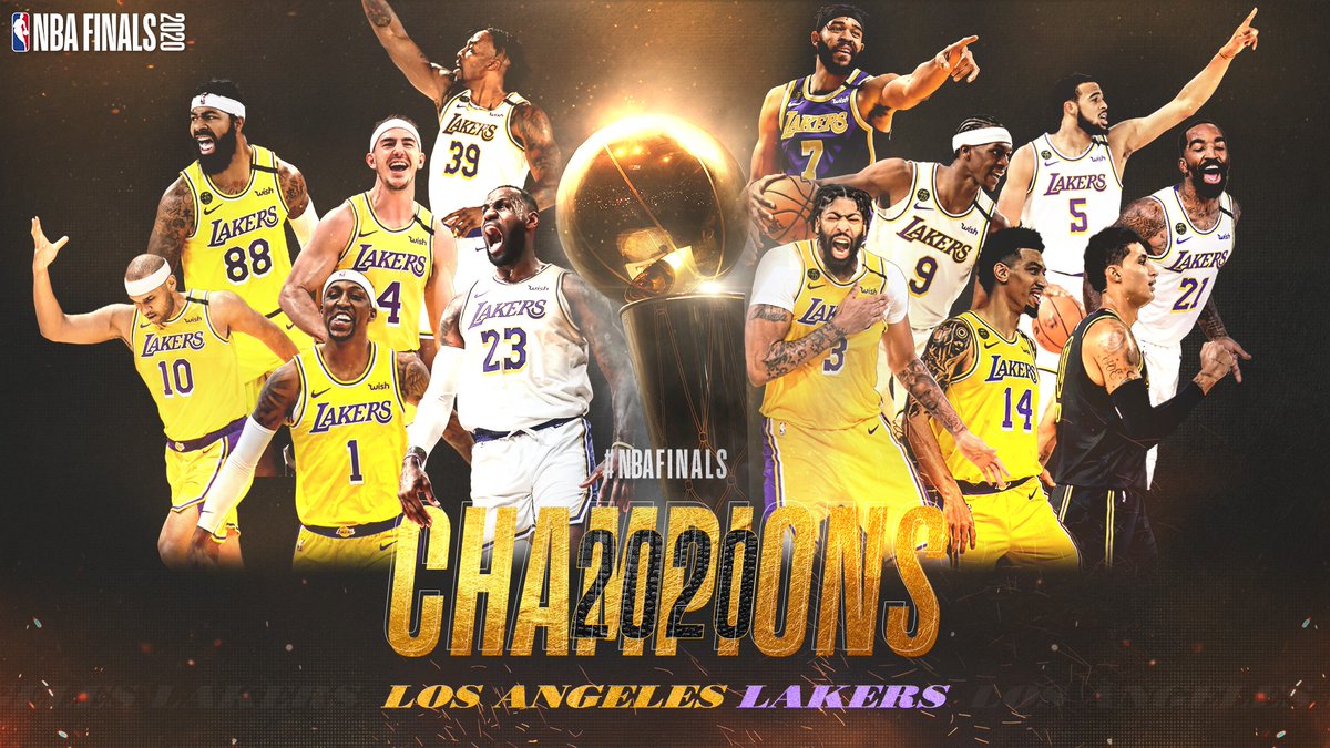 C'EST TERMINÉÉÉ!!! 
LES LOS ANGELES @LAKERS SONT CHAMPIONS #NBA 2⃣0⃣2⃣0⃣  🙌

🏆🏆🏆🏆🏆🏆🏆🏆🏆🏆🏆🏆🏆🏆🏆🏆🏆
17ÈME TROPHÉE  

#LakeShow x #NBAFinals