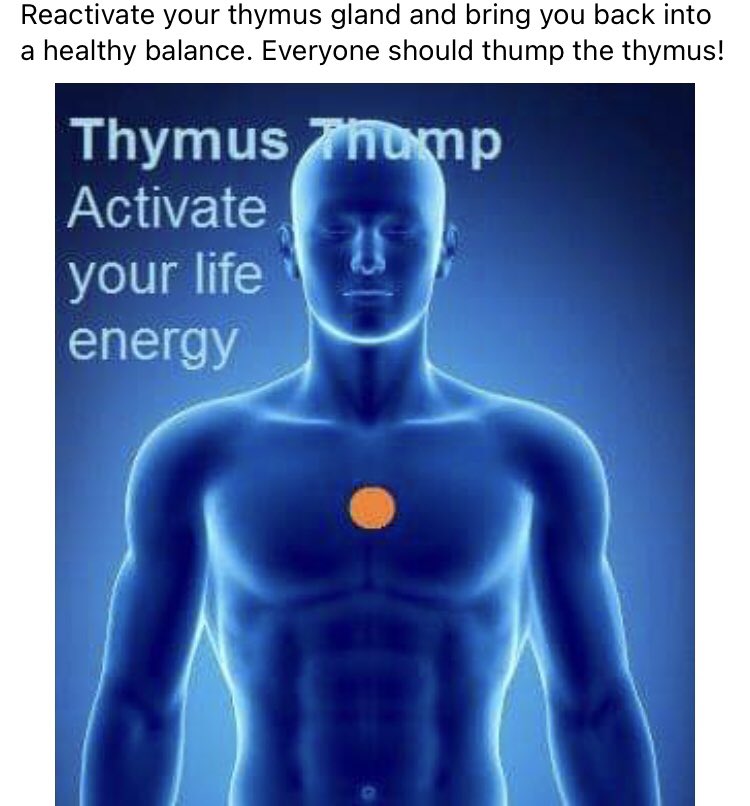 I feel this amazing rush where our Thymus gland is located.Did you know it is considered the spiritual seat of the soul?It began fluttering when I started my spiritual awakening and now this?!The physical and spiritual benefits cannot be understated. 6/