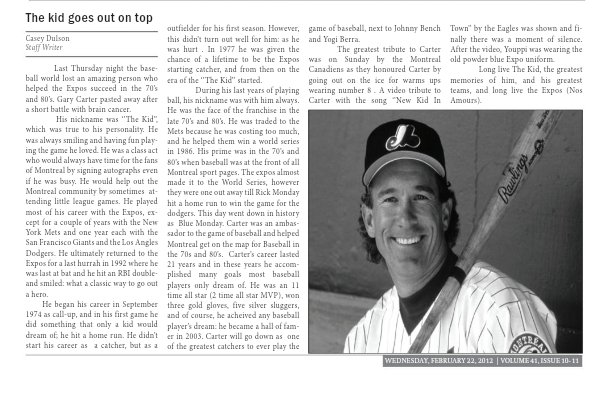 Yesterday was the final day of #nationalnewspaperWeek- I started writing for my campus newspaper at @JAC_Montreal as staff writer and year- two, I was sports editor. https://t.co/2mU7nCxV4L