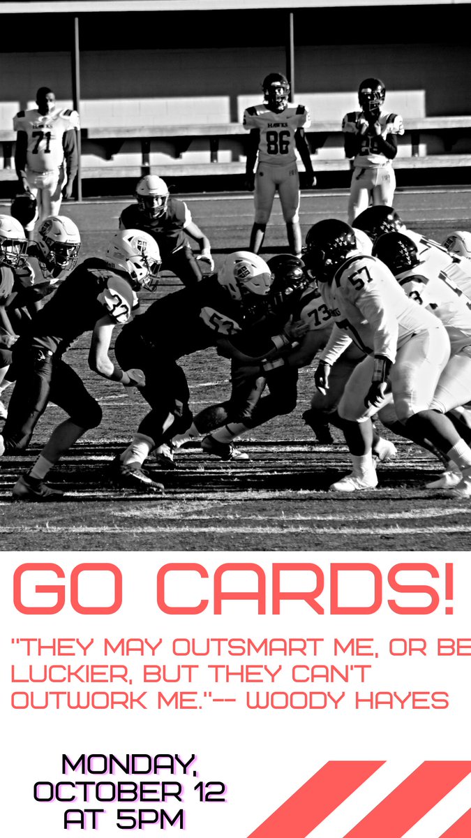 Good Luck tomorrow night JV/freshmen Cards!