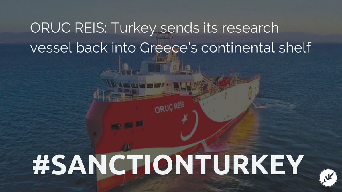HellenicLeaders's tweet photo. .@SecPompeo - mobilization of the Oruc Reis proves that #Turkey is not committed to deescalation, but to gunboat diplomacy. Hold Turkey accountable for its destabilizing behavior and #SanctionTurkey. https://t.co/GFOvy8gTQn
