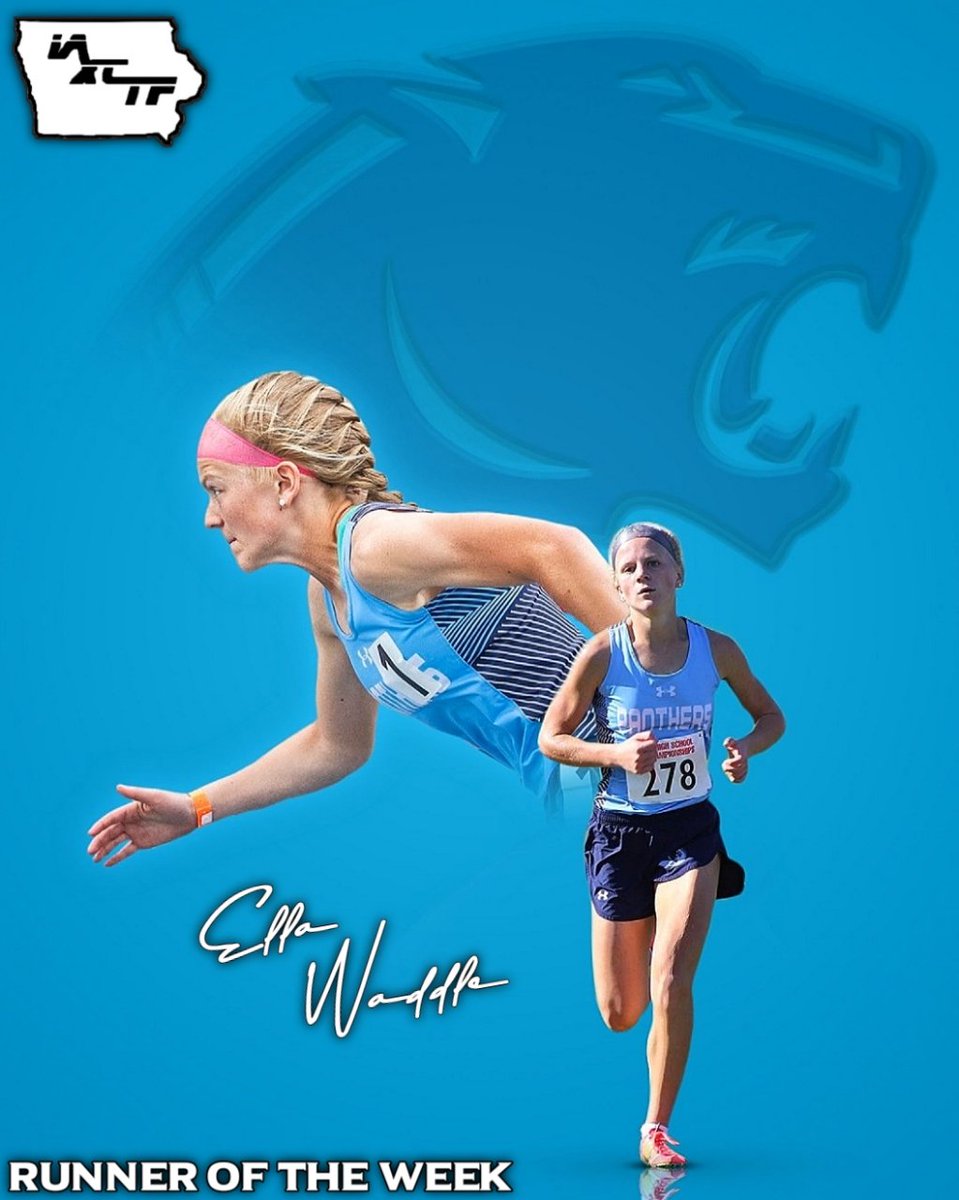 Last week's IAXCTF Girls Runner of the Week Award goes to Ella Waddle! The Panorama senior won the the Ogden Invitational in 20:51🔥🔥