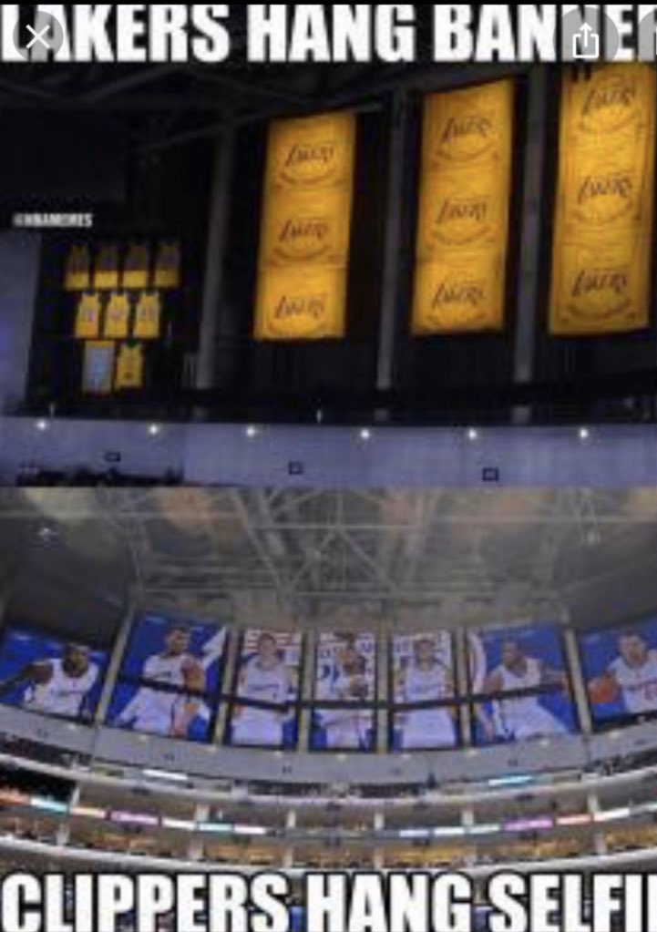 Jordan2000 On Twitter Lakers 17 Championship Banners Up Now Clippers 0 Championship Banners