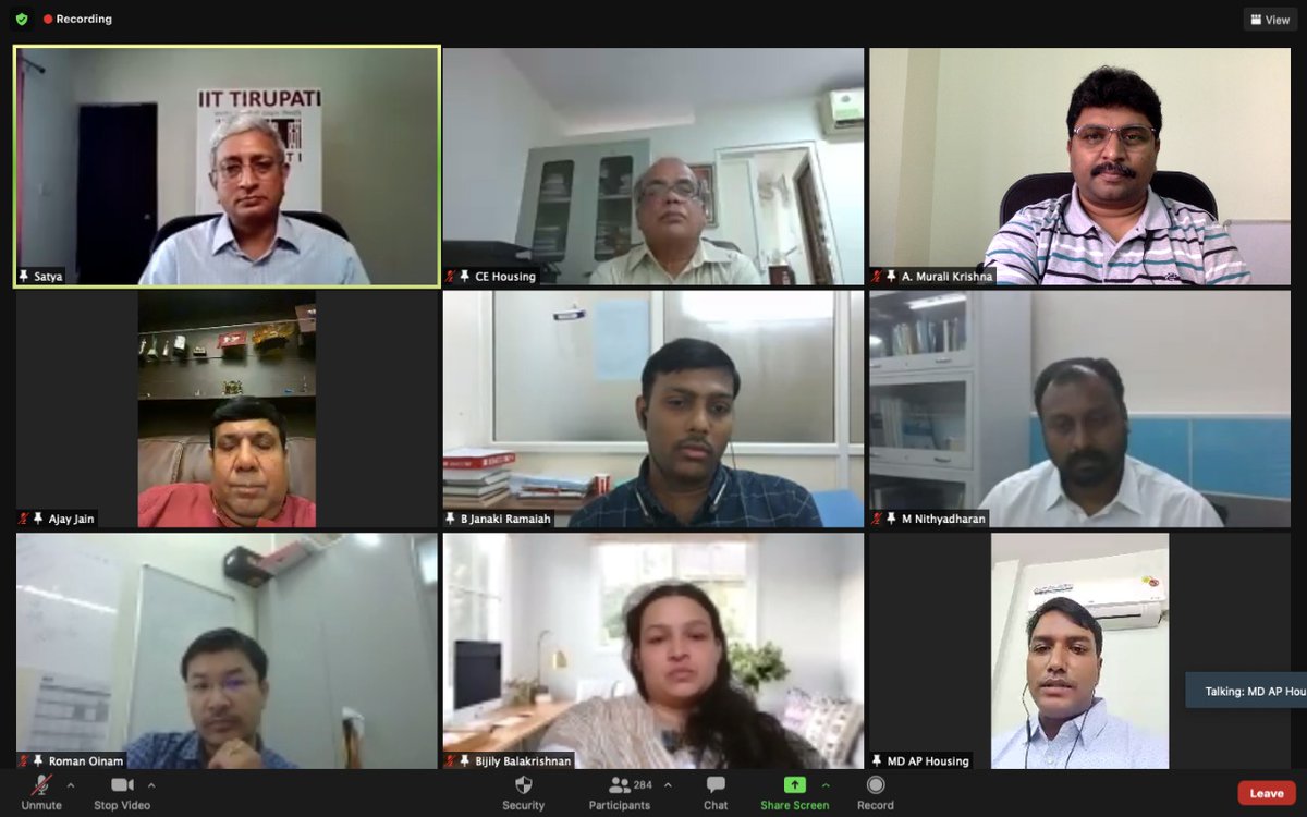 Thanks you all for making 4day online  Refresher Training Program for Housing Engineers a grand success. This is the only program in the history of APSHCL where all 1100 Engineers are trained virtually. Our sincere thanks to Prl. Secretary , Director, IIT Tirupathi and MD,APSHCL