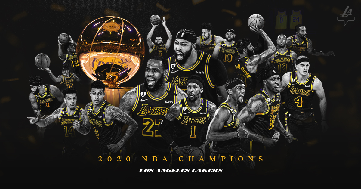 Los Angeles Lakers on X: JOB'S FINISHED: YOUR LOS ANGELES LAKERS ARE NBA  CHAMPIONS  / X