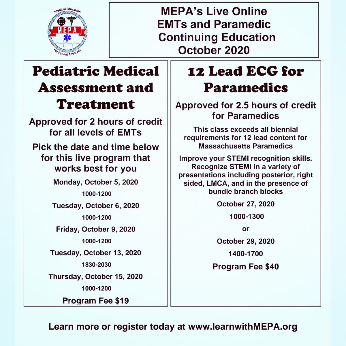 rgfdmedic's tweet image. Affordable Online High Quality EMS Continuing Education 
#emtbforums #emtbasic #emtbnews #emtlife #emts #emtb #emt #paramedics #continuingeducation #paramedic #emseducation
#ems #12lead