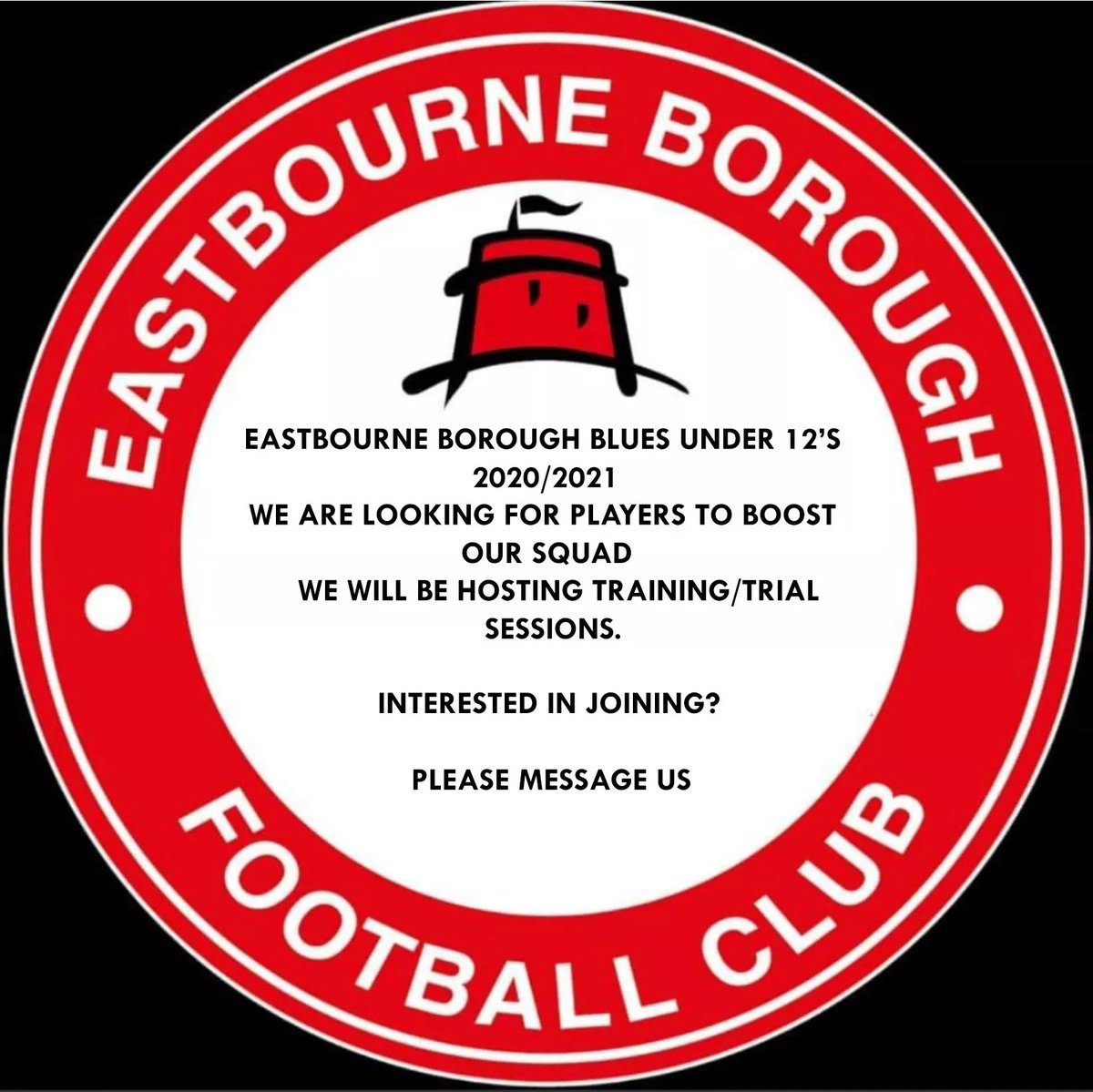 EBYFCU12's tweet photo. Looking for players 🖤❤️⚽
@SussexCountyFA 
@EBFCTheSports https://t.co/yZRLKnn44I