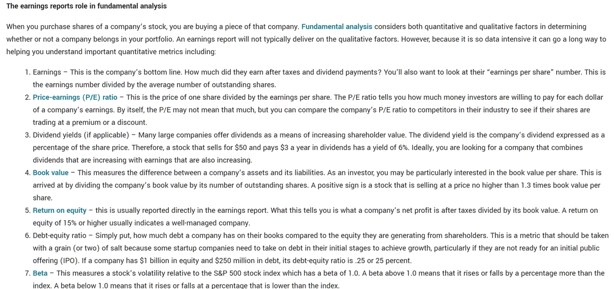 ripster47's tweet photo. #tradingtips #erreport #flashcards #earnings
I personally do not look at so much information as a momentum trader or as growth stock trader but lot of Fundamental Investors do review below information based these Earnings Reports for Fundamental Analysis https://t.co/c6PIc81ZmH