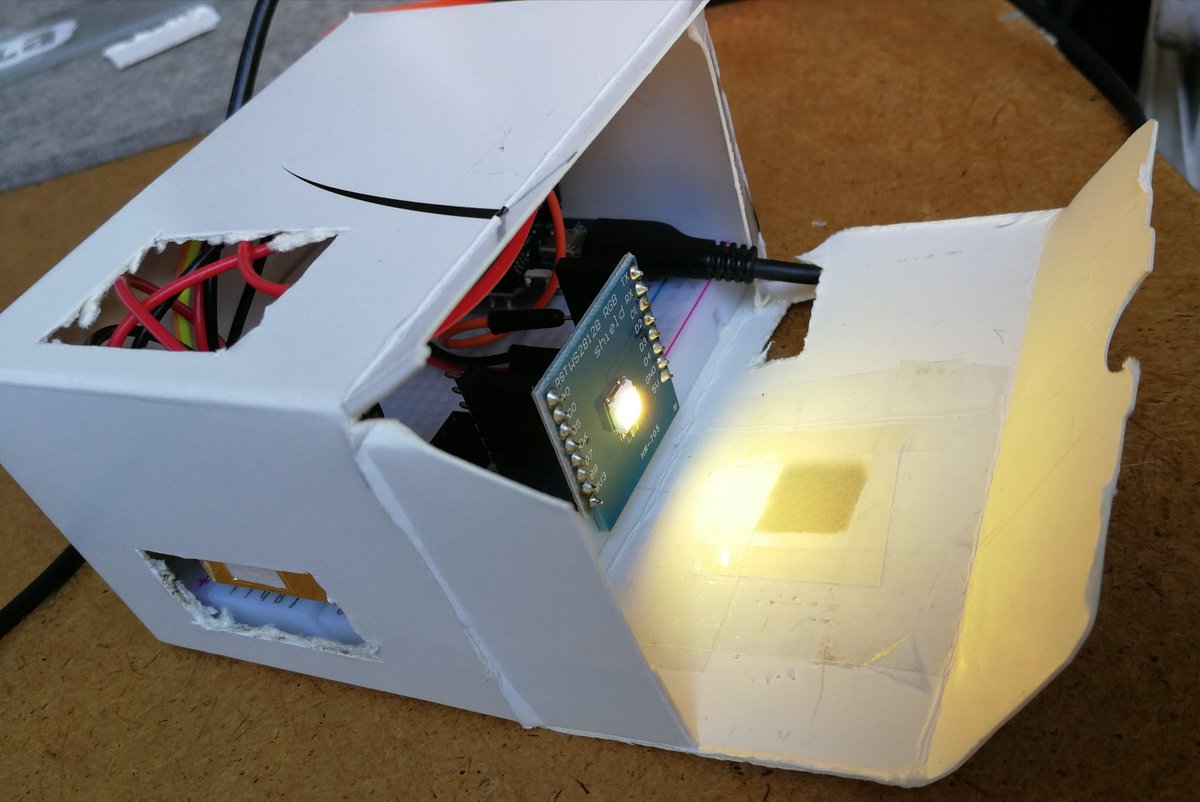 mamapete's tweet image. Mein Versuch einer #co2ampel. Board #wemos #d1mini, CO2-Sensor #mhz19 und eine RGB Led. Gehäuse ausbaufähig. Details auf github.com/p-tenz/IoT-esp…