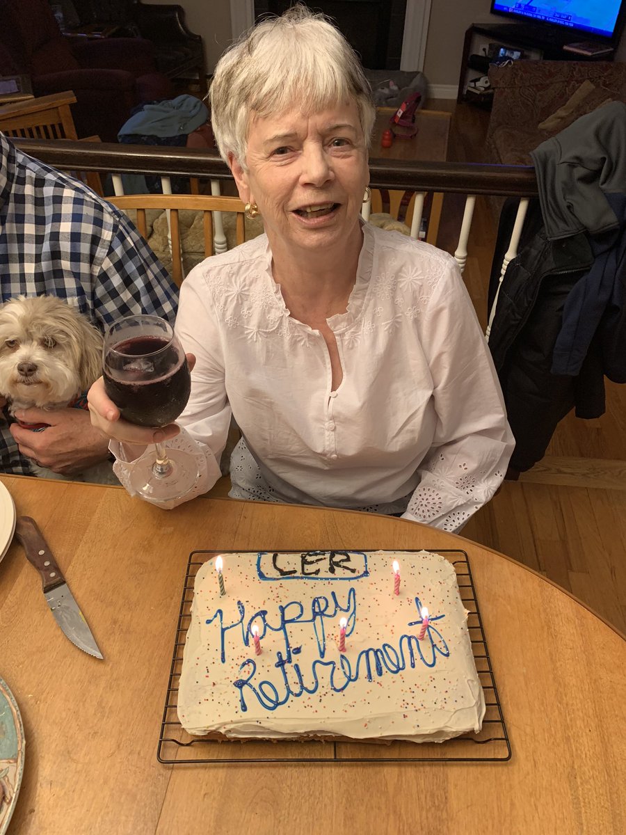 kevinbubbles's tweet photo. Happy belated retirement to #JaneSutton She complained last week that Monica and I didnโt have a cake for her 25 years ago....so her favourite son-in-law stepped up today. https://t.co/YvrXvVapUy
