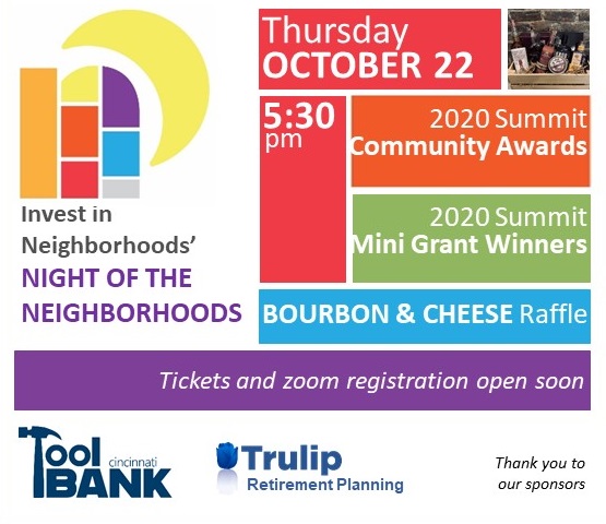 CincySummit's tweet photo. Save the Date Oct 22 Night of the Neighborhoods https://t.co/Mn6lxzMJ8V https://t.co/89BhiaphNh