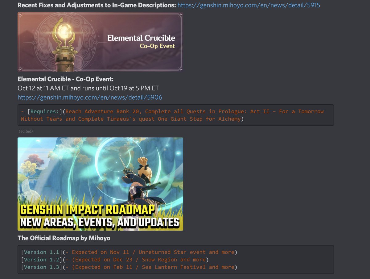 Elite Discord Auf Twitter Hey Genshinimpact Fam If You Guys Are Interested In A Cozy Community Server Of Over 1 100 Members With A Dedicated Team That Provides You The Latest News Updates