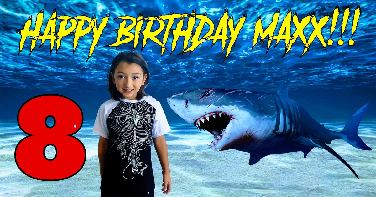 MrAppleTree7's tweet photo. Today is my son Maxx's 8th Birthday!!! This year he loves sharks, dinosaurs, robots, and guitars. Love you little dude!!! https://t.co/D1YnBp2qP8