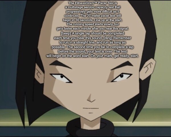 Somebody on the Code Lyoko Reddit wanted the FitnessGram Pacer Test to be p...