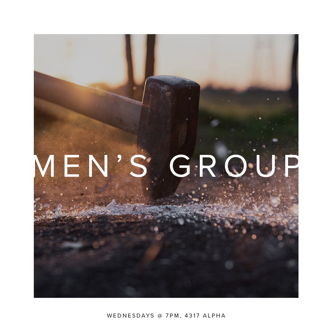 Men, we meet Wednesdays 7pm. Join us for some great food, worship, and building relationships w/God &amp; others. Iron sharpens iron!  rob@storehousedallas.com.