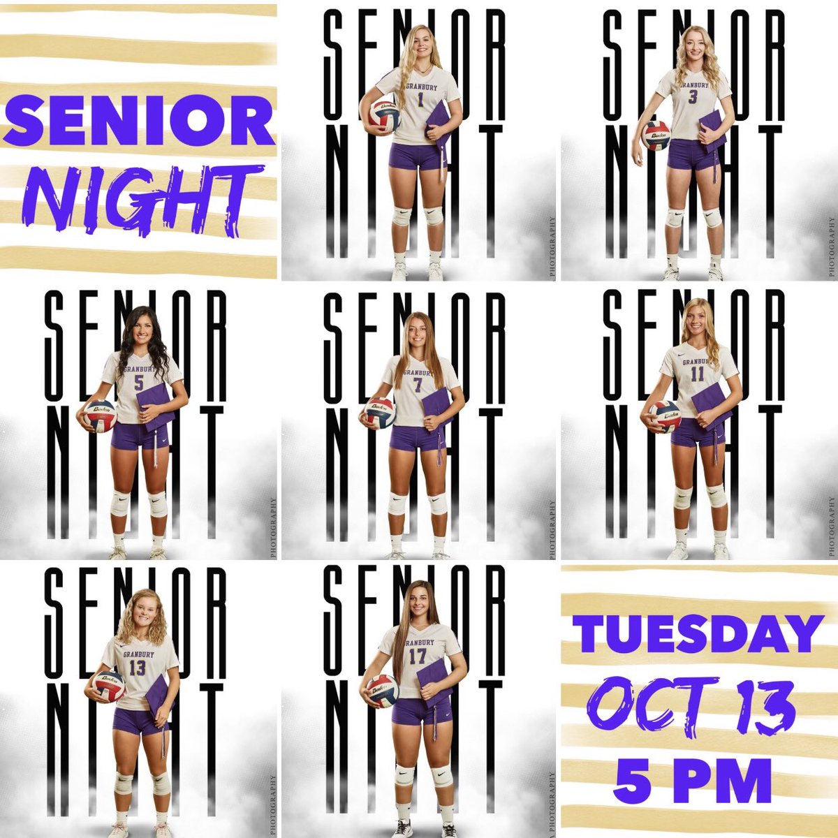 Hey Pirate Nation! Lady Pirate Volleyball Senior night will be LIVE on Granbury Sports on Facebook at 5 pm on Tuesday, followed by Lady Pirate Volleyball District opener vs. WF Ryder. Game will also be LIVE on Granbury Sports on Facebook &amp; Granbury Radio🏐
