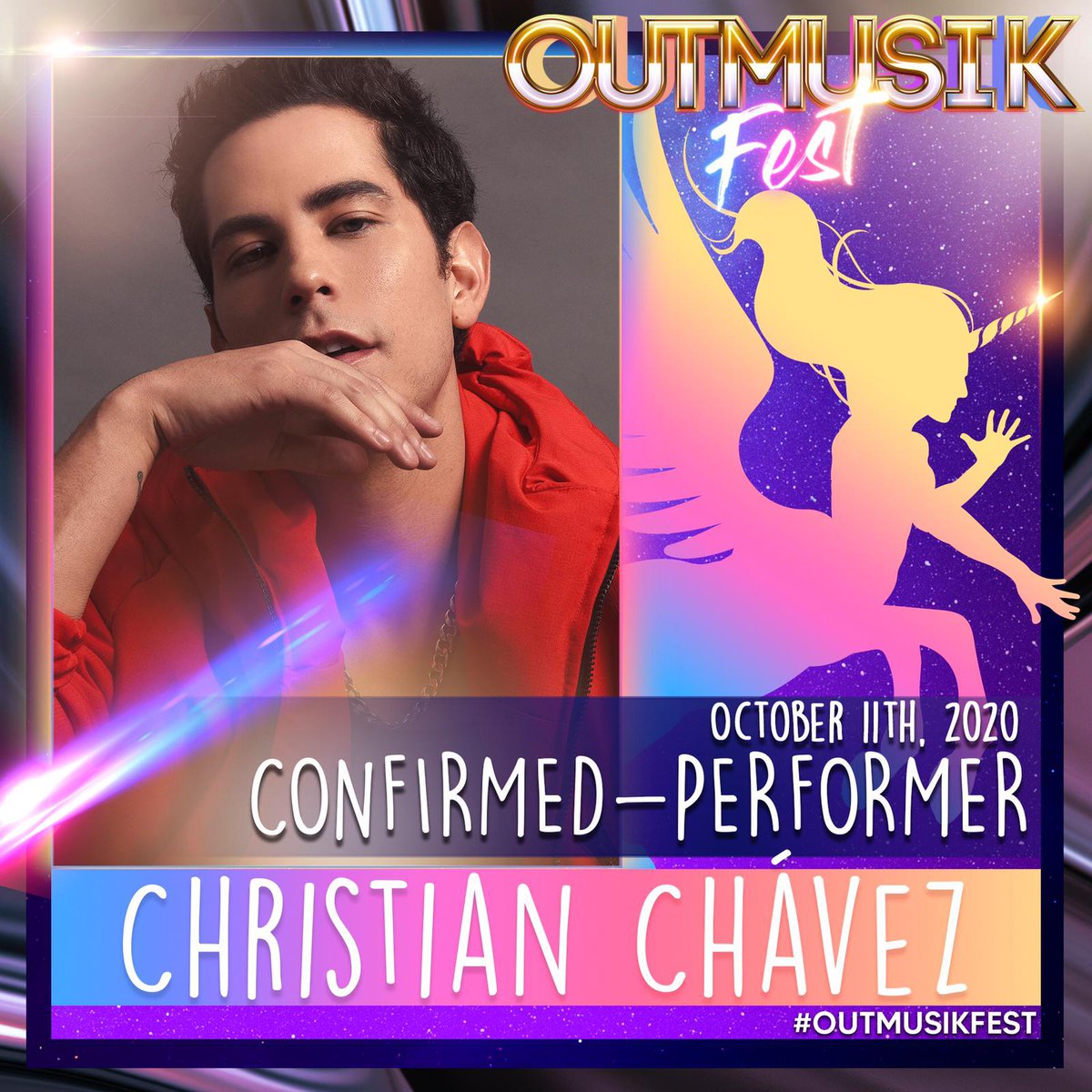 lucasportilla's tweet photo. Hoje Christian Chávez se apresenta no #OutMusikFest via LiveStream no site https://t.co/0ZEtY9OImM as 21h00 BR.
Maite Perroni também estará presente com uma mensagem neste dia de #ComingOutDay https://t.co/7VUhQhgJcW