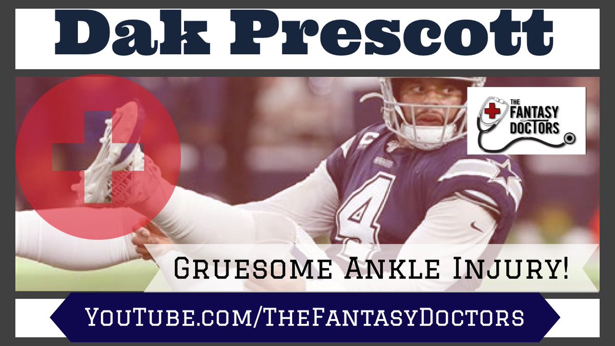 [BREAKING] #Cowboys Dak Prescott suffers gruesome ankle injury #FantasyFootball #DakPrescott #NFL #FanDocs 
Analysis:

youtu.be/tnZjNOYAPIk