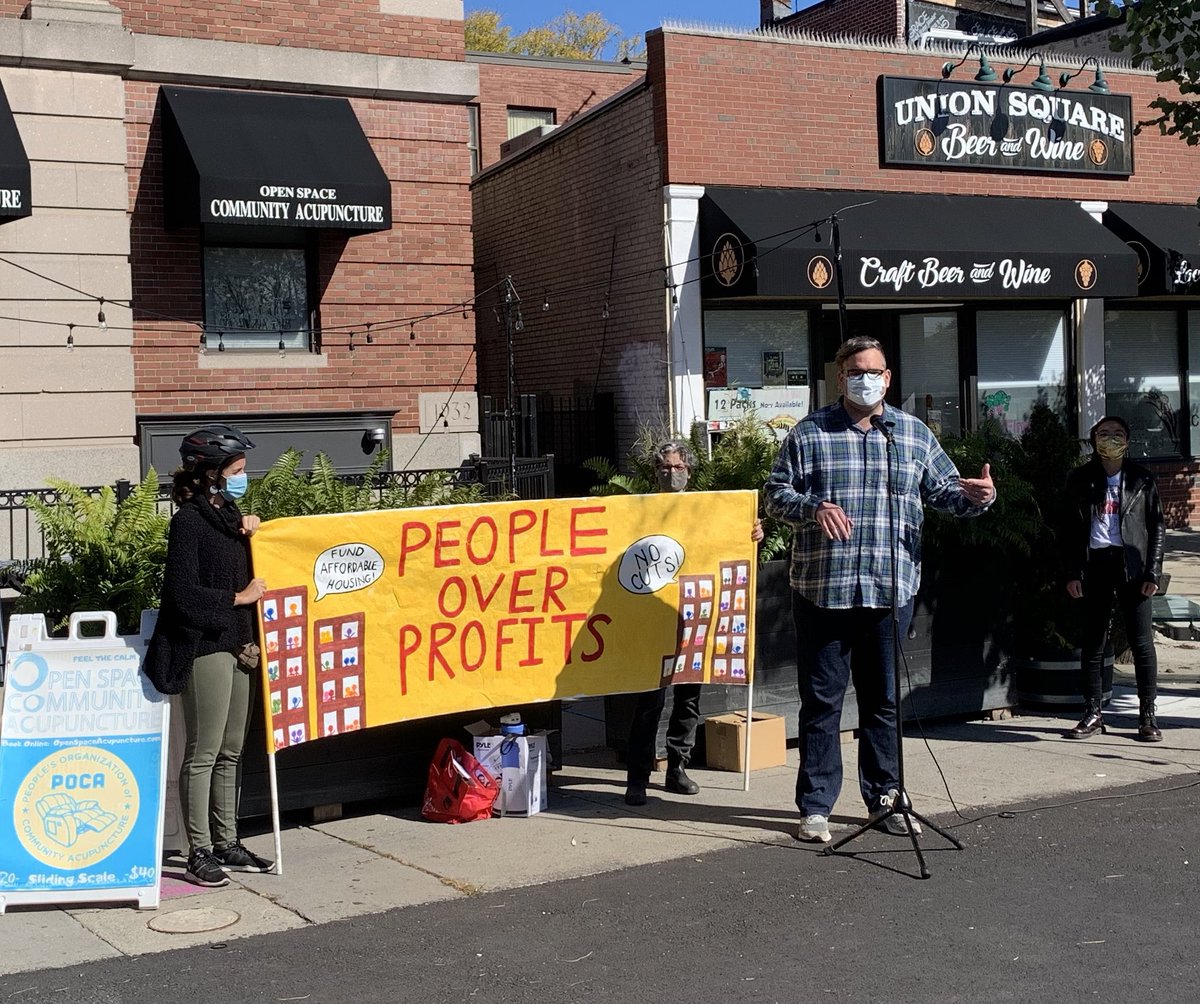 BIG thanks to  #HomesForAll coalition leaders  @CityLife_Clvu  @LynnUnitedMA  @SpringfieldNOL  @ReclaimRoxbury for organizing this week of action, and to  @senjehlen  @MikeConnollyMA  @Barber4StateRep  @BenForWard3  @KristenEStrezo  @JTforWard2 for taking a stand with us in Somerville!