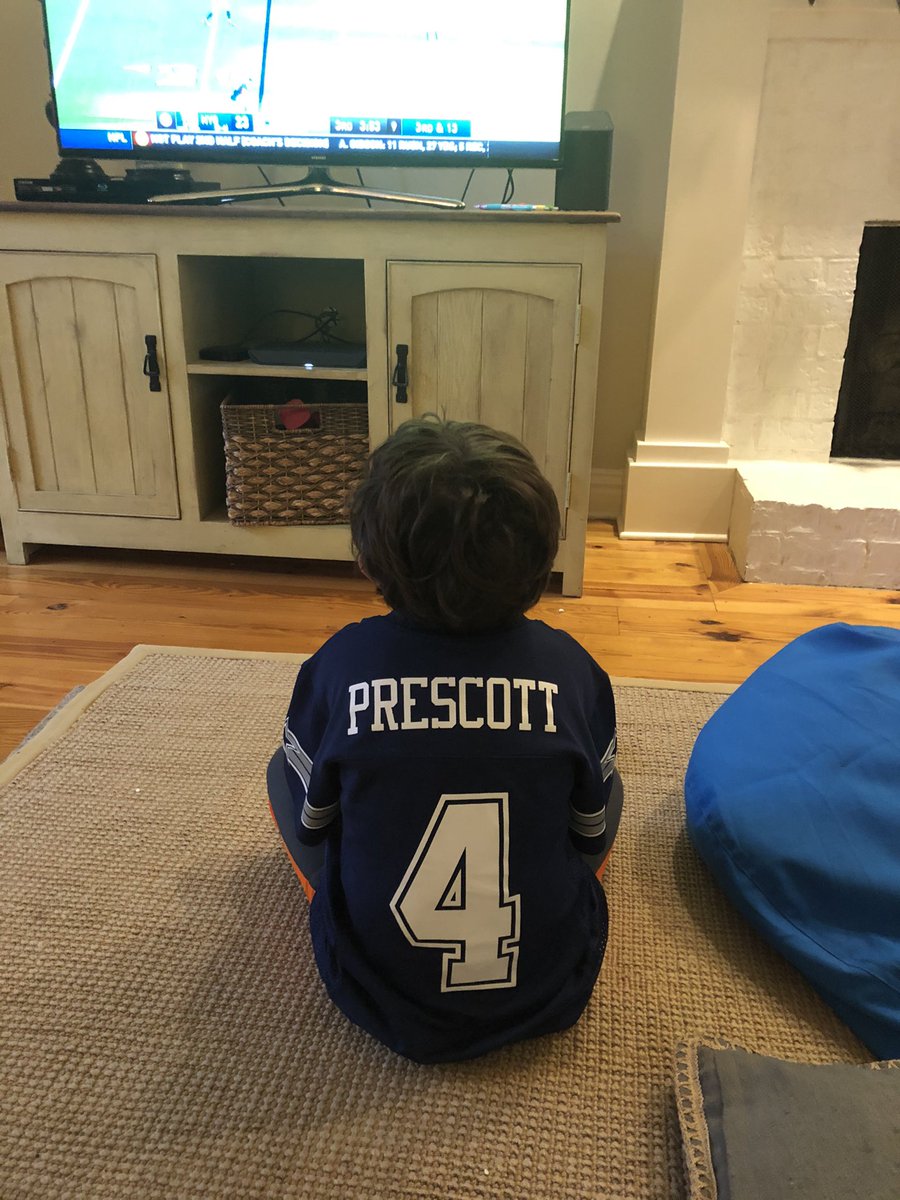 sixpackspeak's tweet photo. He keeps asking about @dak and will he be ok. Prayers for Dak. I’m still feeling sick. https://t.co/VAlc9mnZ0P