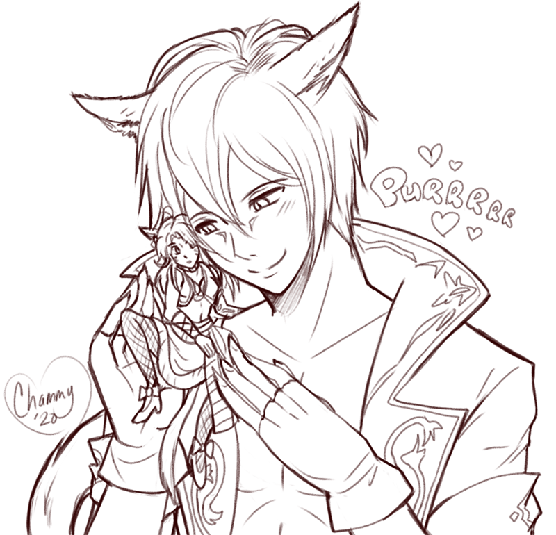 Chameleonette's tweet photo. Self-indulgent LuCham M iqo'te snuggles. With bonus of smol!Camihlia. #SizeTwitter #macromicro #gianttiny #giantmale #tinyfemale https://t.co/kpcblQ21ud