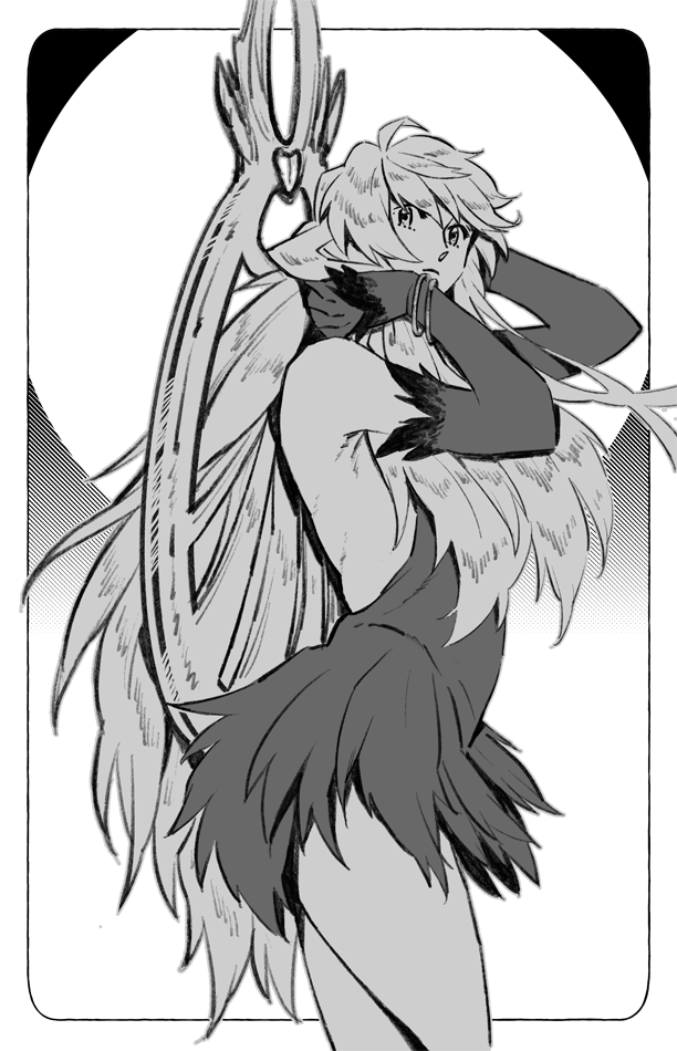 月女神様。おりべえがいないのは、一応おりべえ視点で描いたので…だとしたらもっと綺麗に可愛く見えているはず… 