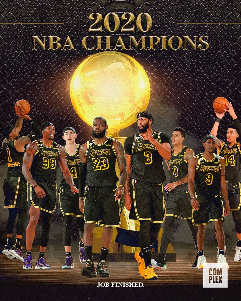 JOB FINISHED. 

For the first time since 2010, the Los Angeles Lakers are NBA CHAMPIONS!