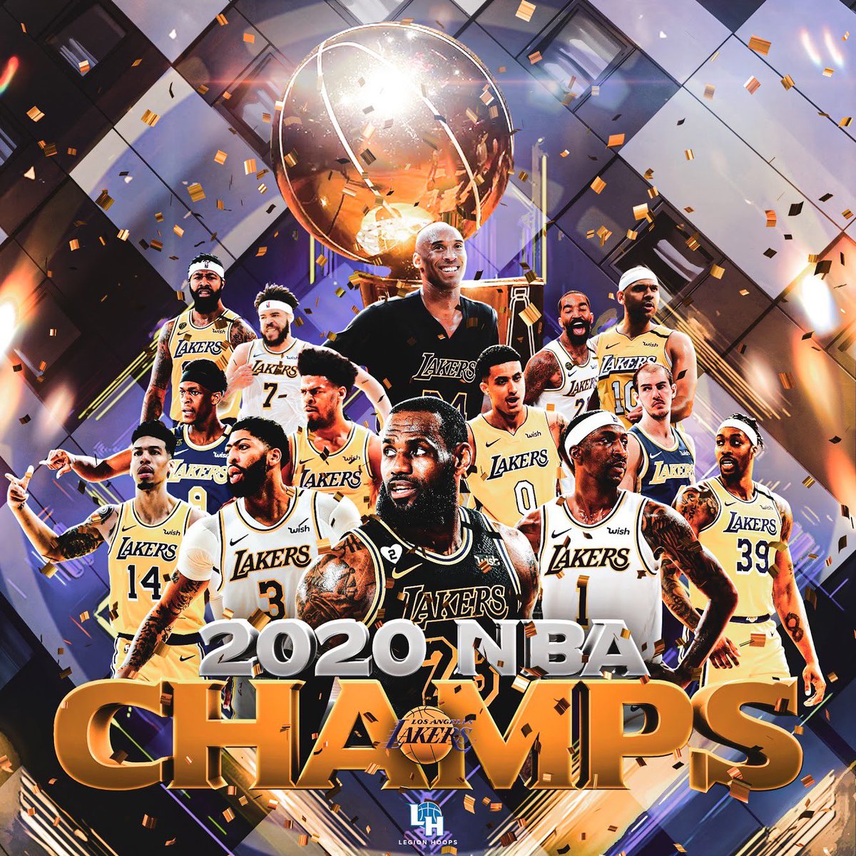 LegionHoops's tweet photo. THE LOS ANGELES LAKERS ARE THE 2020 NBA CHAMPIONS. https://t.co/utVU485XAy