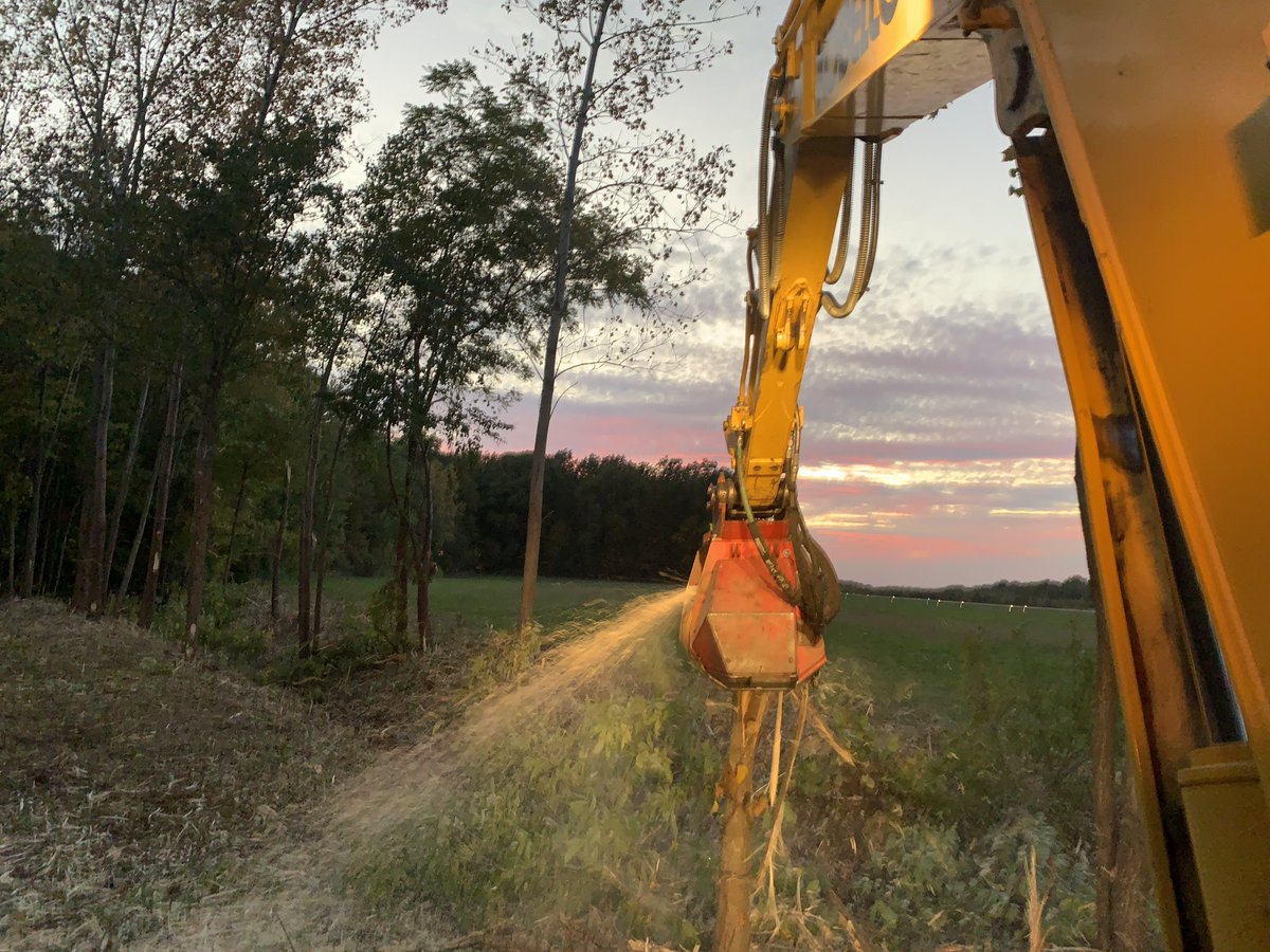 CraigRoth16's tweet photo. Cleaning up overgrown ditches at the Huron County Airport https://t.co/WJKJ1Ct6yF
